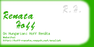 renata hoff business card